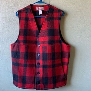 Filson Plaid Wool Vest size 44